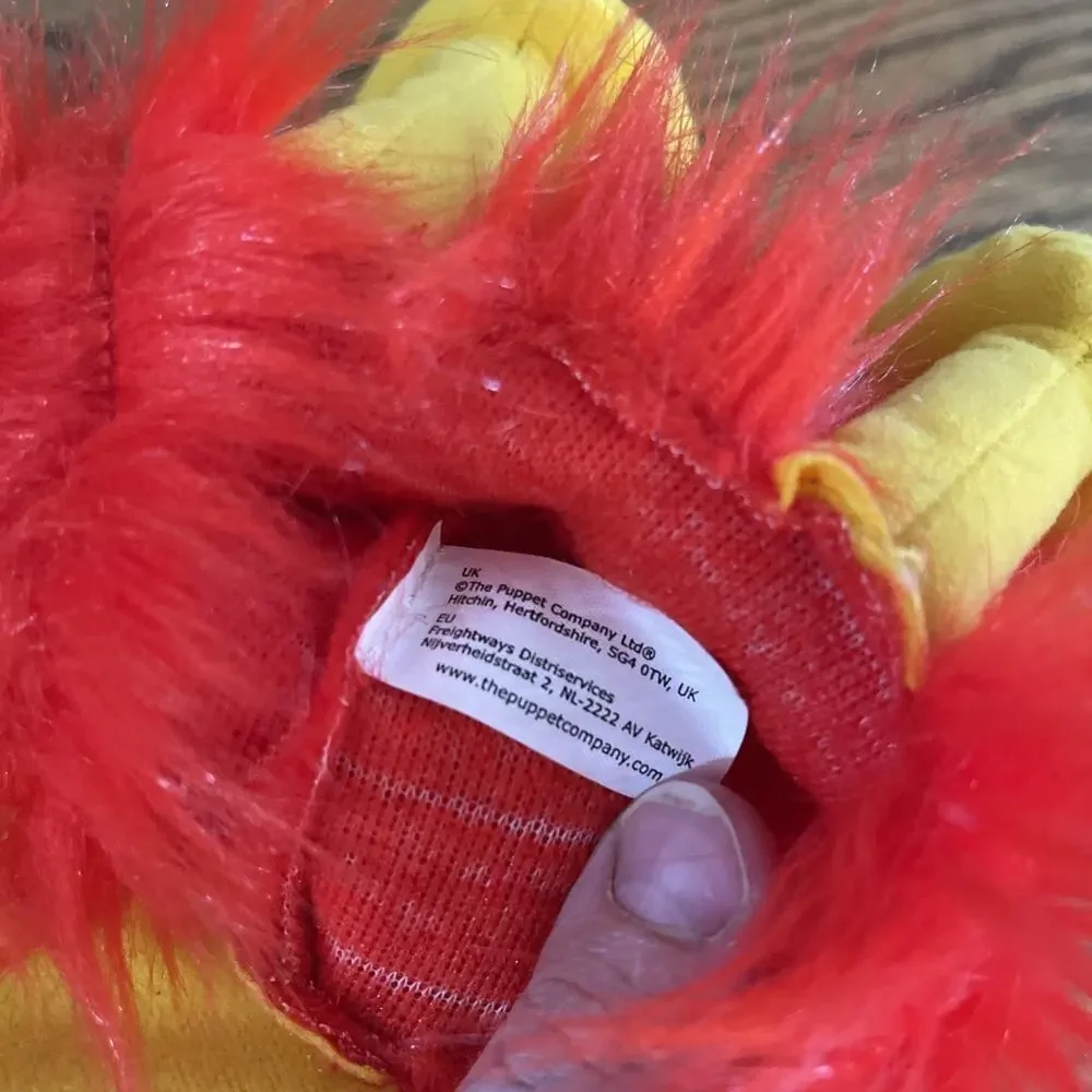 The Puppet Company Large Scarlet Red Macaw Parrot Bird Hand Puppet With Squawk